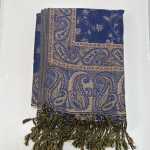 New | Royal Blue Pashmina Shawl